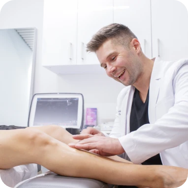 Dr. Jack Bulat With Patient 2a