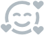 Face smile hearts icon