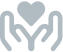 Hands holding heart icon